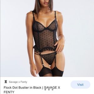 Savage Fenty Flock Dot Bustier 🖤
